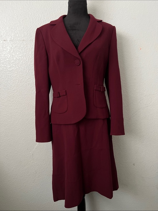 Ann Taylor Other - Ann Taylor Women's Burgundy Two-Piece Skirt Suit